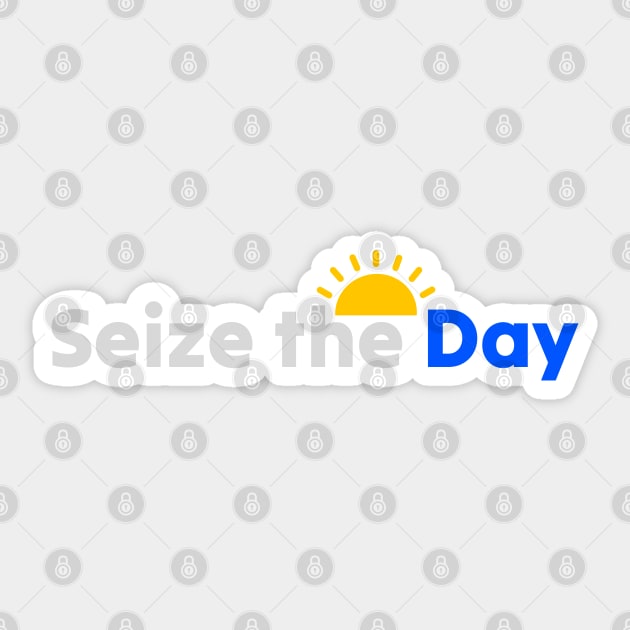 Seize the Day Sticker by PolyLine